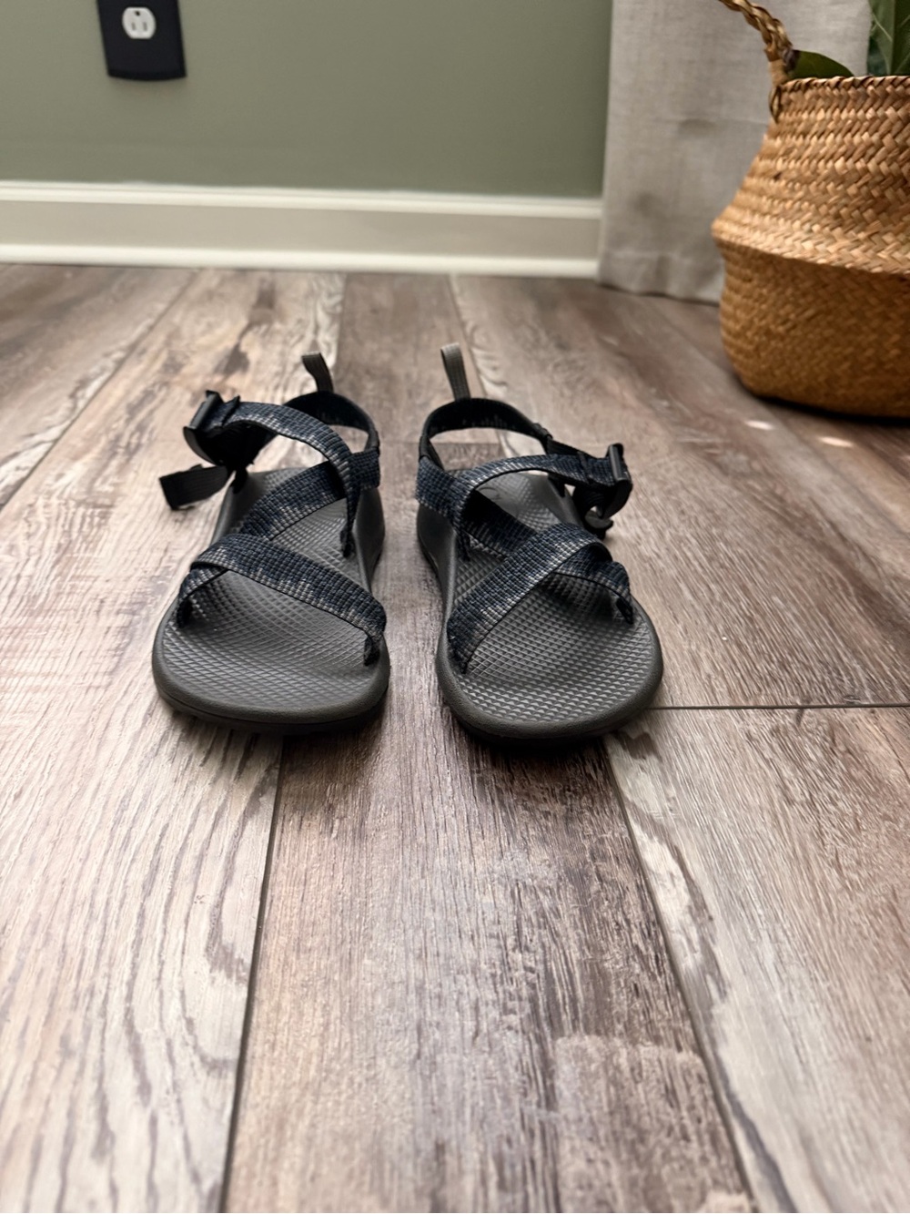 Chaco Black Strappy Sandals — Size 2